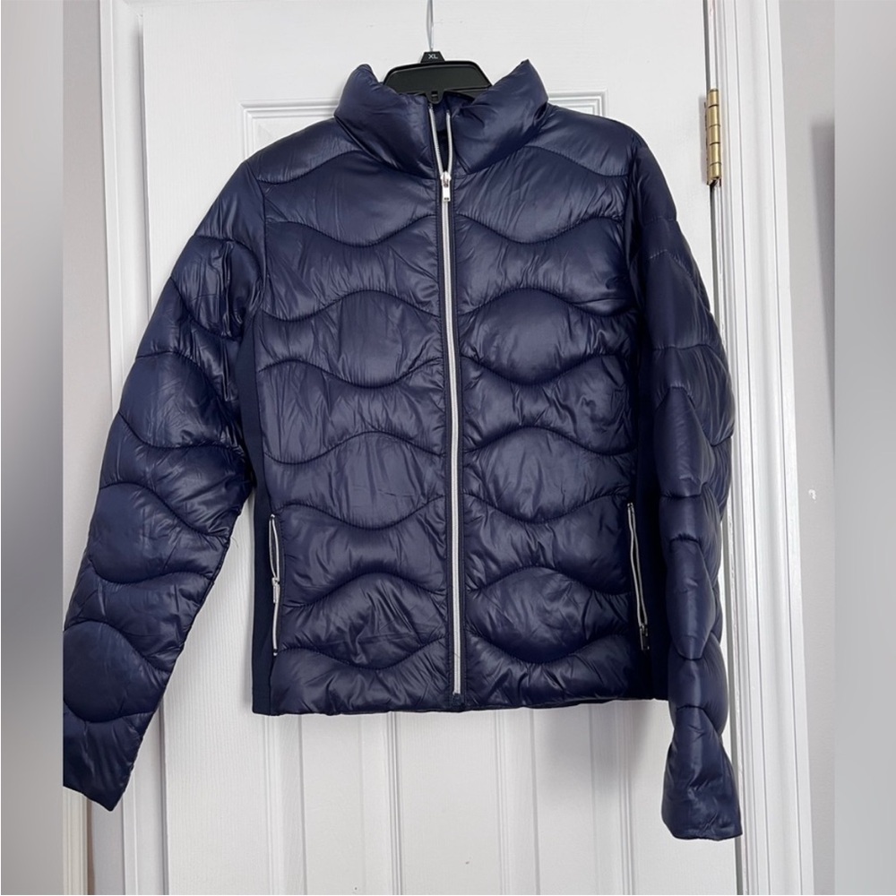 CiSono lightweight puffer coat in navy